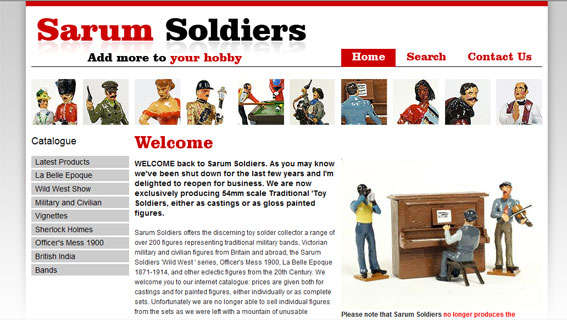 Toy Soldier Collector New Sarum Website  