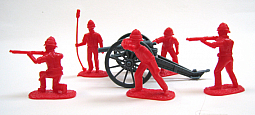 Toy Soldier Collector Armies in Plastic - Colonial Gatling Gun 