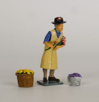 Toy Soldier Collector Asset Miniatures Flower Seller 